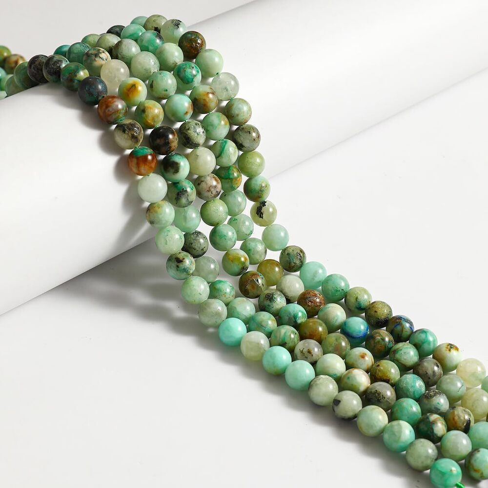 3051 45pcs 8mm Natural Chrysocolla Beads Gemstone Beads Round Loose Beads